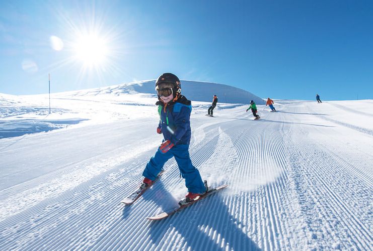 Children's ski lesson in Les Menuires