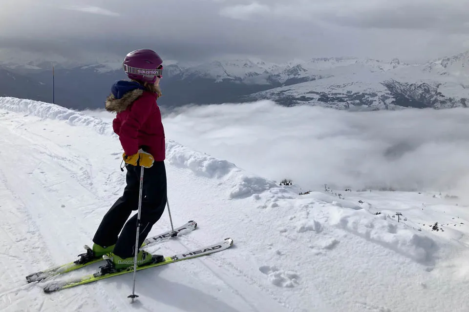 Snowy slopes in Les Arcs