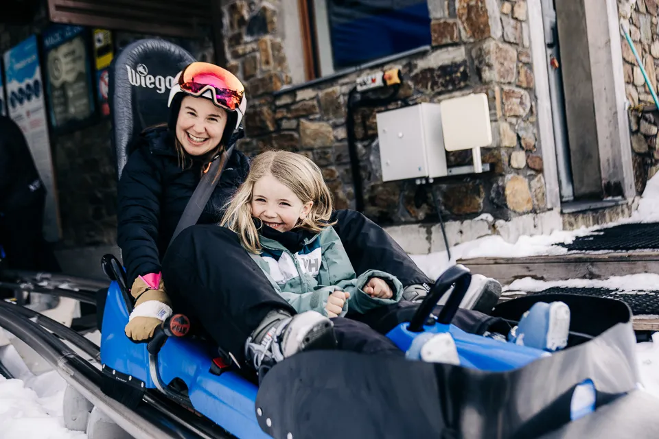 The mountain-coaster in Canillo's family park