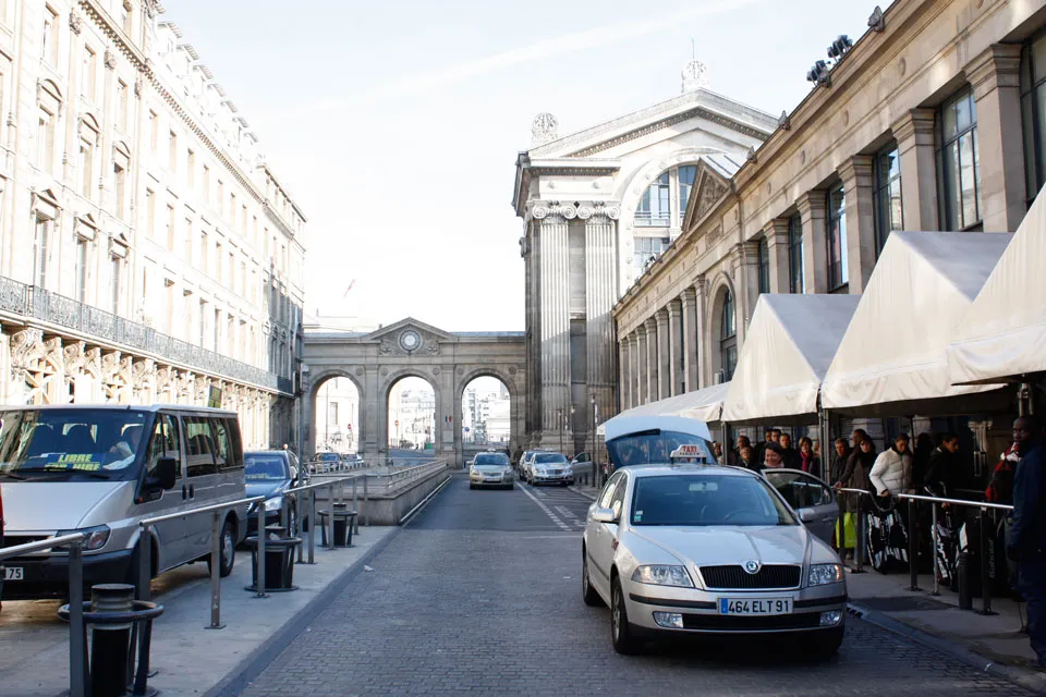 Taxi rank at Gare du Nord